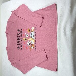 New Dogs Make Me Happy Top XL